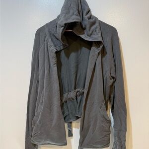 Athleta Gray Hooded Sweatshirt